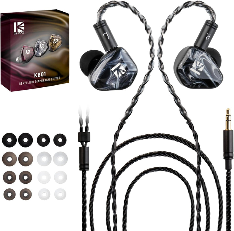 KBEAR KB01 In-Ear-Monitore, HIFI Beryllium Membran Dynamischer Treiber in Ohren Kopfhörer kbear inea