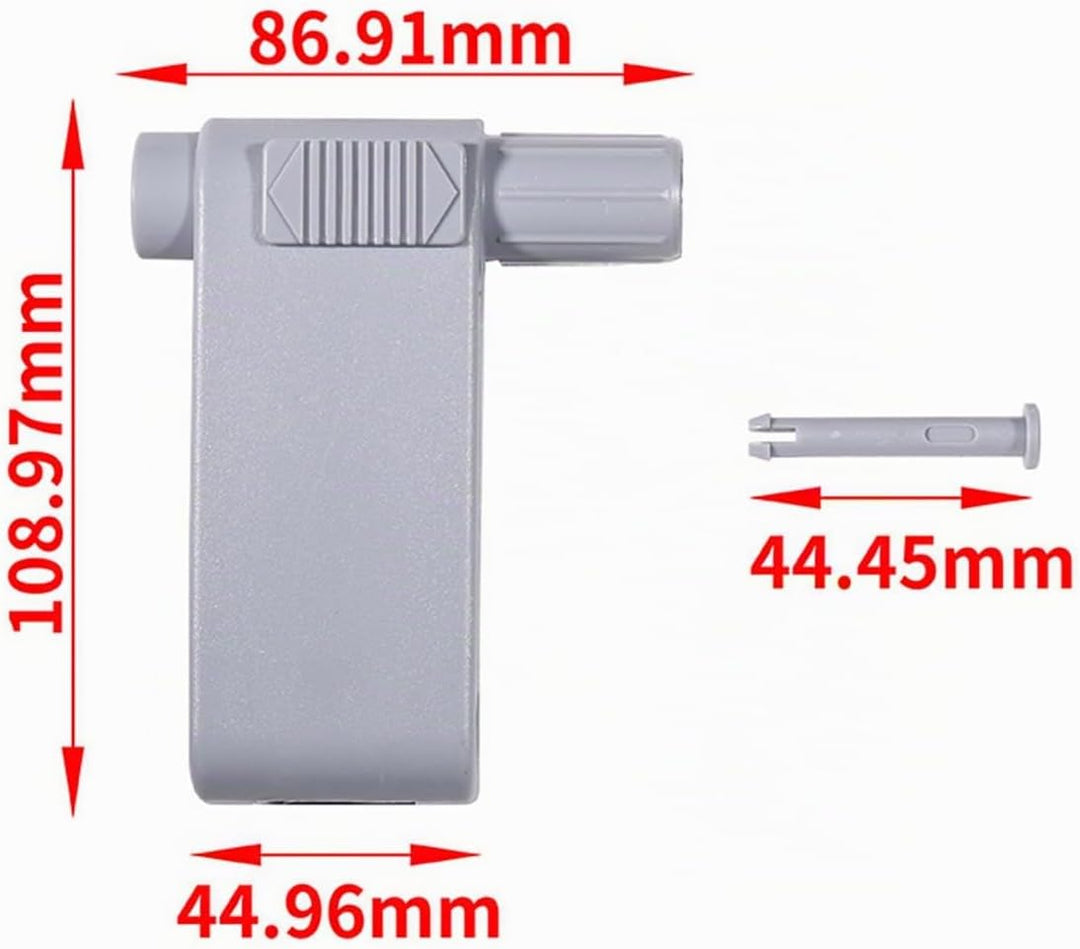 YUCKMZ Dachfenster Griffhebel Set AF/BA 2skt Ersatzteil Kompatibel mit Braas Atelier-Fenster Grau