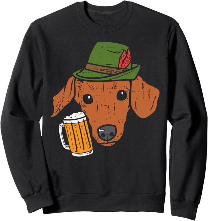 Deutscher Dackel Oktoberfest Bayerischer Weiner Wurst Sweatshirt