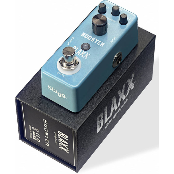 Stagg Blaxx Boost Pedal für Piano Booster-Pedale, Booster-Pedale