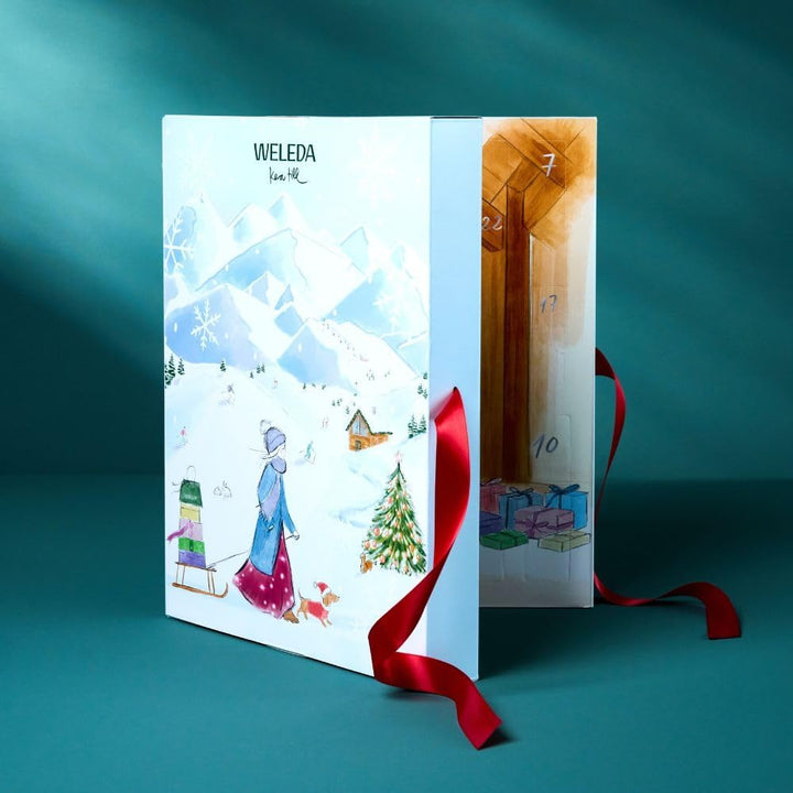 WELEDA Bio Adventskalender 2025 - Premium Naturkosmetik Weihnachts-Countdown Advent Kalender Chalet