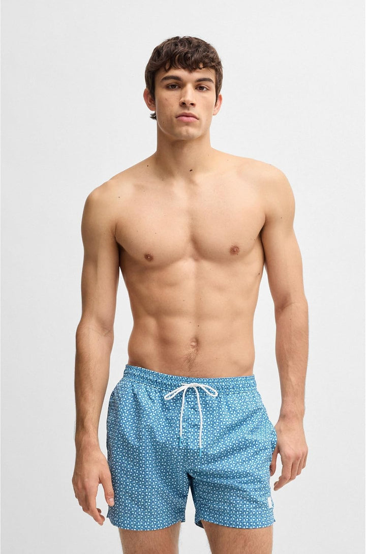 BOSS Herren Vibe Swim Short S Hellblau455, S Hellblau455