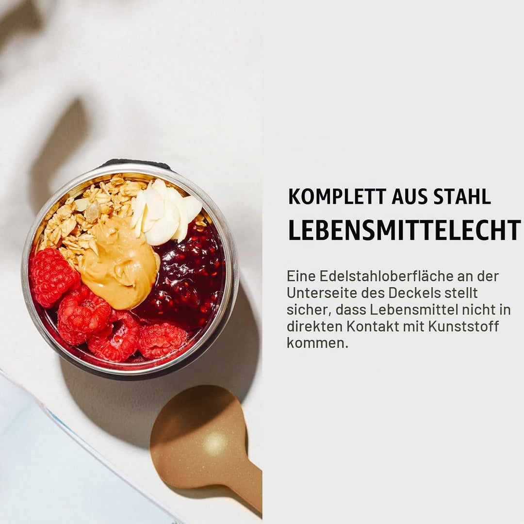 Black + Blum - Thermoskanne - Lebensmittelbehälter aus Edelstahl 304 mit Vakuumisolierung, auslaufsi