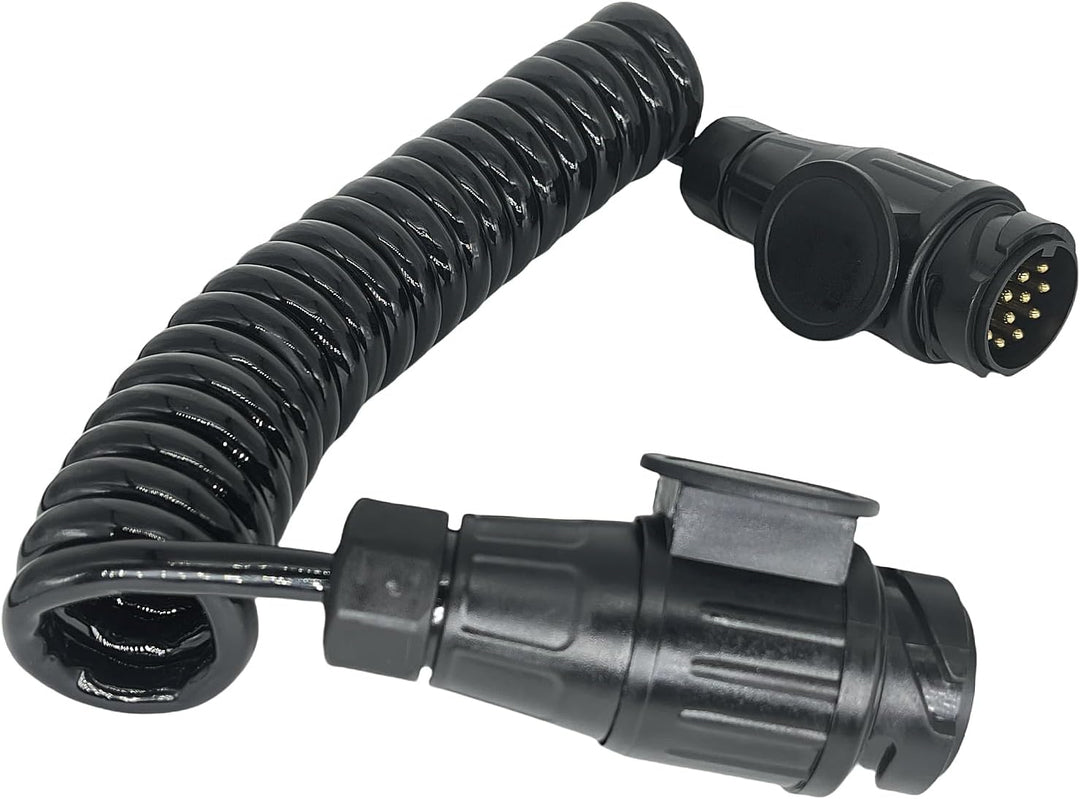 Sepzlly Spiralkabel Verlängerungskabel, 13-polig auf 13 Polig Adapter Stecker Männlich Stecker Verbi