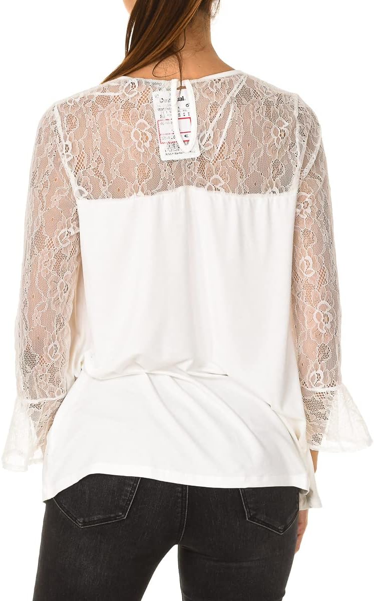 Desigual Alegra - Bluse, Grösse_Bekleidung:M, Farbe:egret