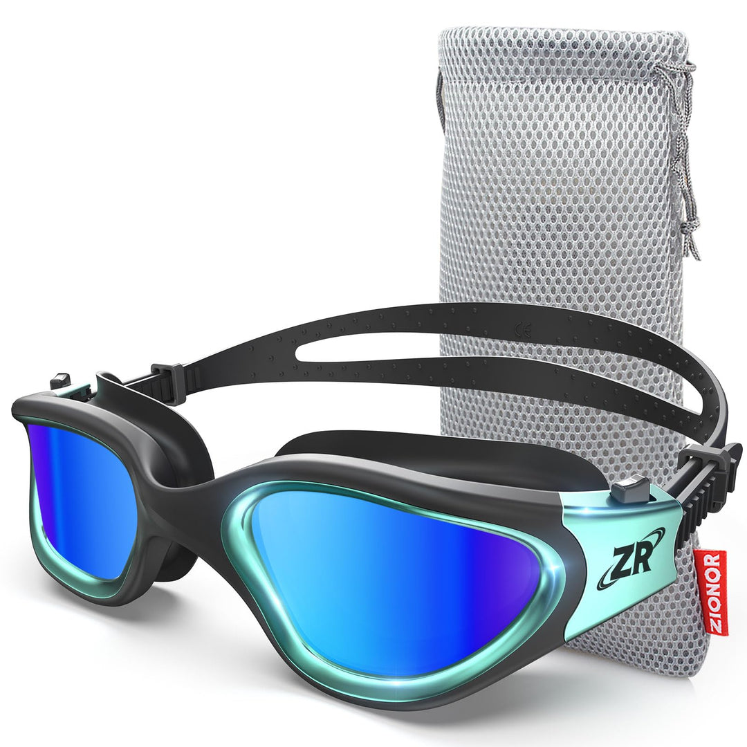 ZIONOR G1 - Polarisierte Schwimmbrille für Unisex und Erwachsene und Damen, beschlagfrei, 100% UV-Sc