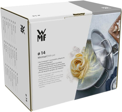 WMF Milchtopf Induktion 14 cm ohne Deckel, kleiner Topf 1,7l, Cromargan Edelstahl beschichtet, Kunst