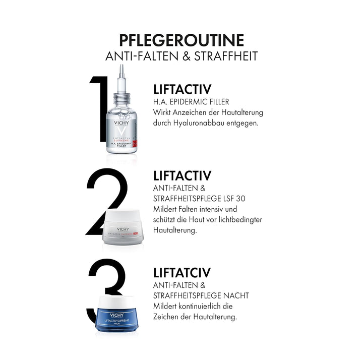 L'Oréal Paris Liftactiv Anti-Falten Straffheit Creme LSF 30, 50 ml, Farblos