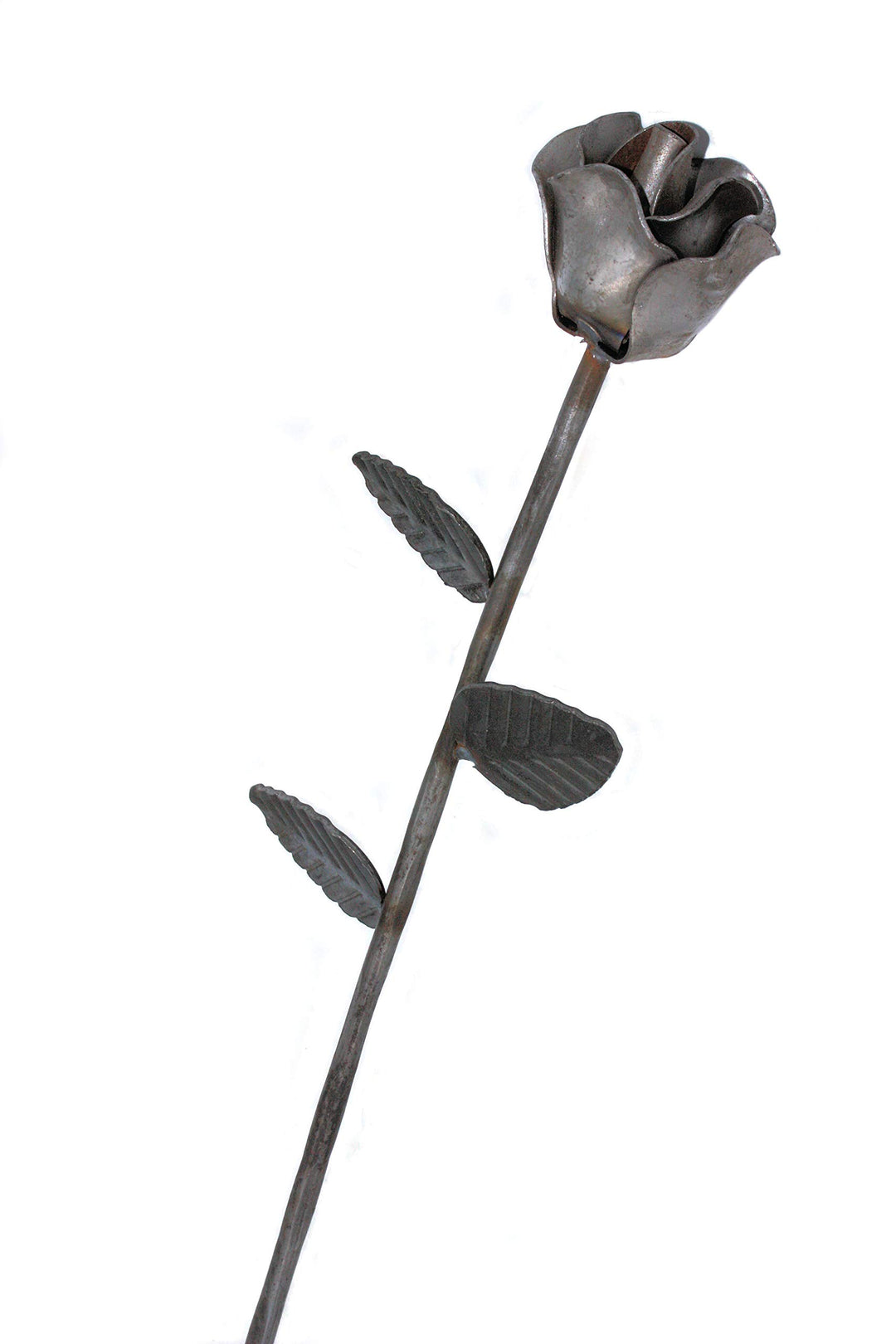 Rose Schmiedeeisen, Zierblume aus Stahl, Eisen Deko für Wohnen & Garten, als Geschenk UVM. Recht, Re