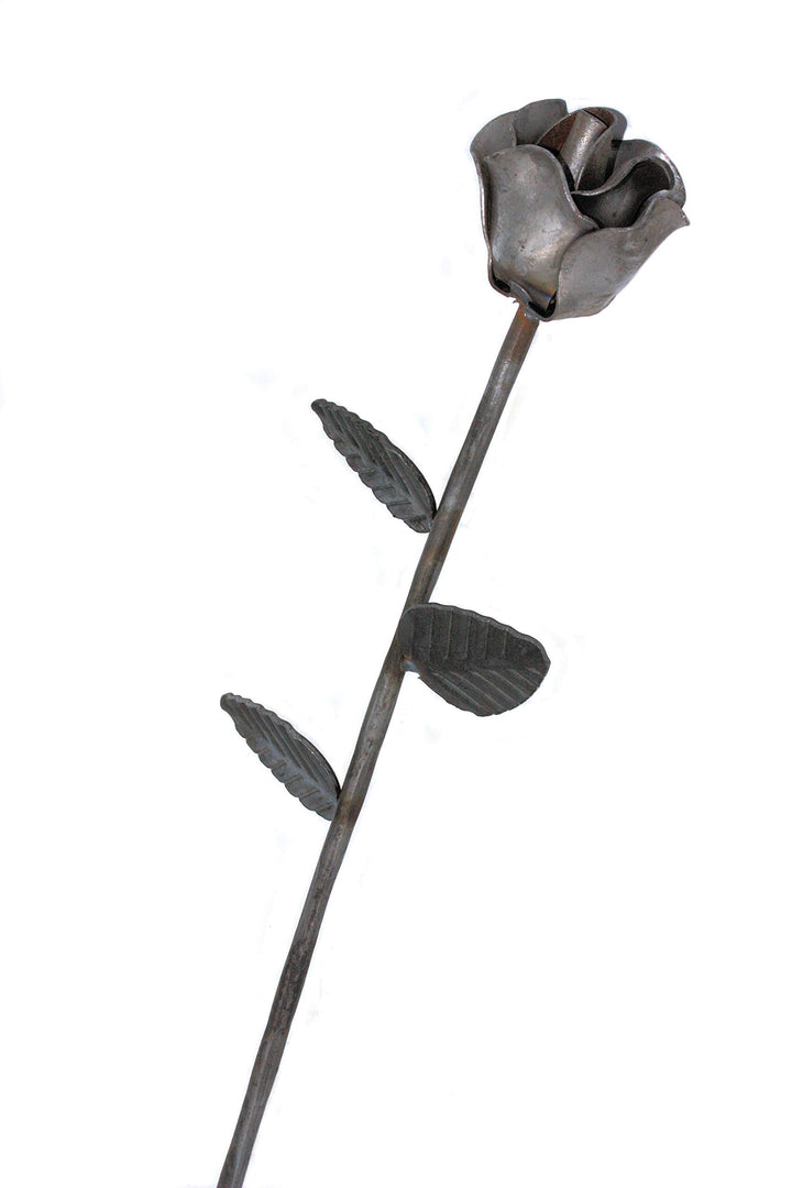 Rose Schmiedeeisen, Zierblume aus Stahl, Eisen Deko für Wohnen & Garten, als Geschenk UVM. Recht, Re
