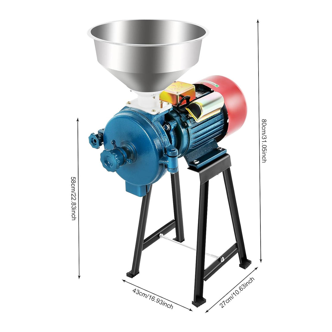 2200W Elektrisch Getreidemühle Kornmühle Schrotmühle für Getreide Elektrischemühle Getreidemühle Mas