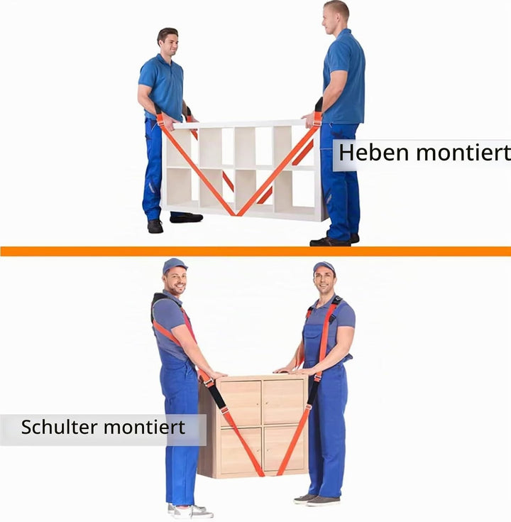 Tragegurte Umzug Kit Tragegurt für 2 Personen mit Schwamm-Weste, Multifunktionaler Hebegurt für Möbe