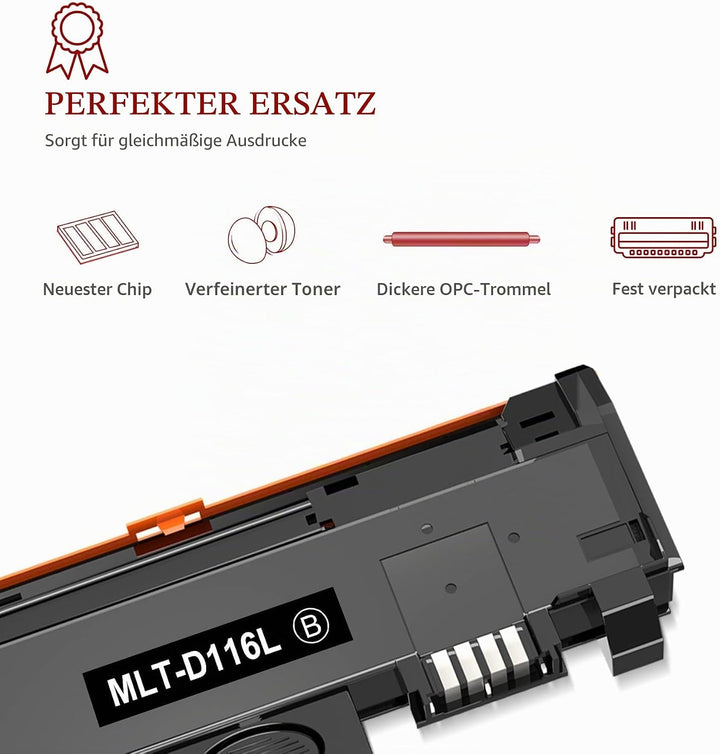 Toner Kingdom MLT-D116L Compatible Toner Cartridge for Samsung MLT-D116S for Samsung Xpress M2835DW