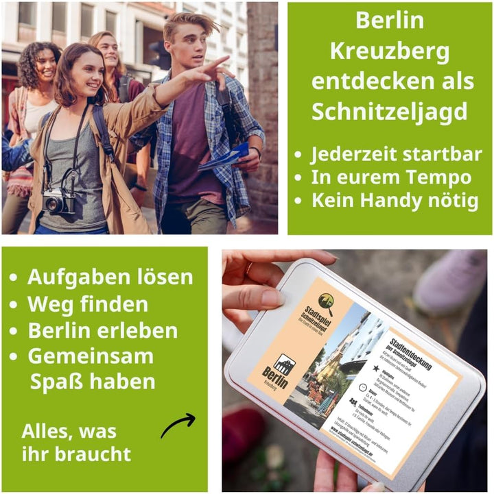Schnitzeljagd Berlin Kreuzberg: Stadtspiel Berlin als Schnitzeljagd für Familien, Klassenfahrten ode