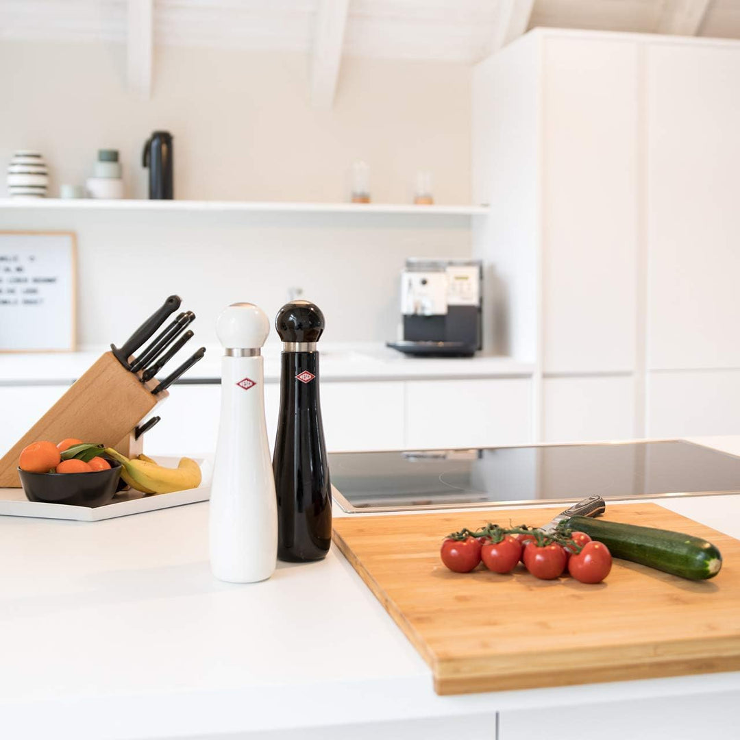 Wesco 322 777 Gewürzmühle Peppy Mill, 7,5 x 7,5 x 30 cm Schwarz, Schwarz