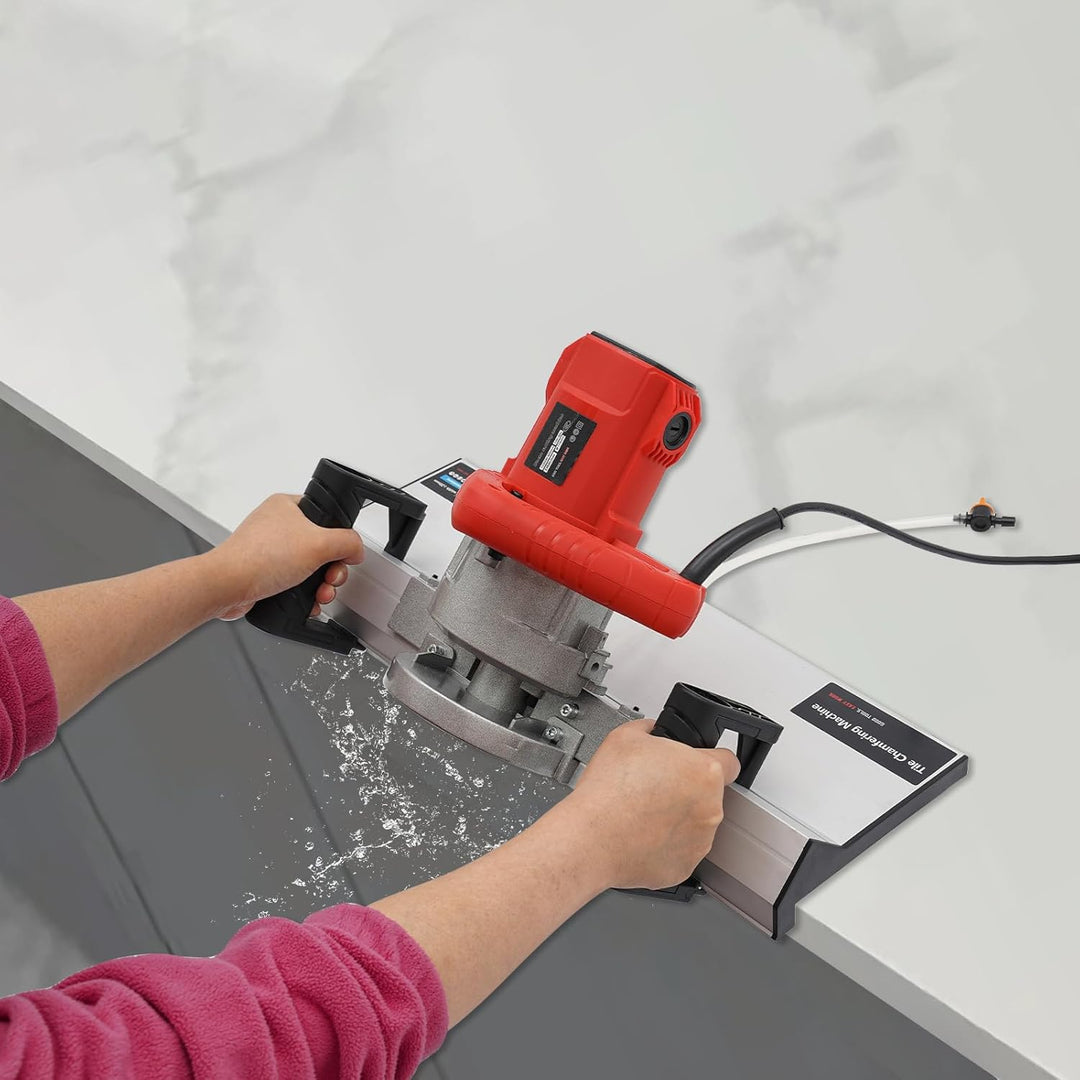 1200W Fliesenschneider, 43-Grad-Standardfase Elektrischer Fliesenabschrägungsmaschine, 13000r/min Ma