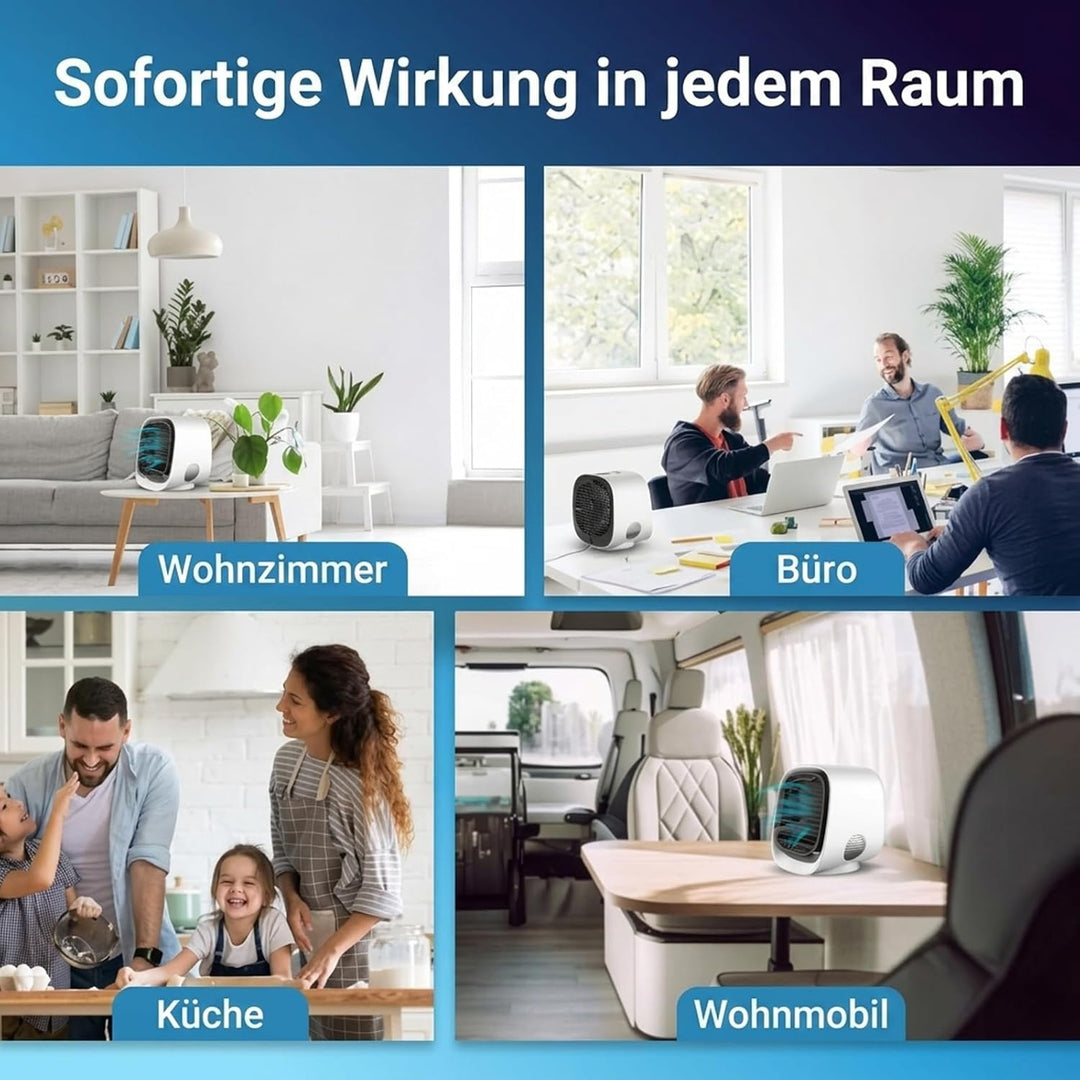 Airabreeze Luftkühler, Airabreeze Kleine Wassergekühlte Klimaanlage, Tragbarer Ventilator, Schwenkba
