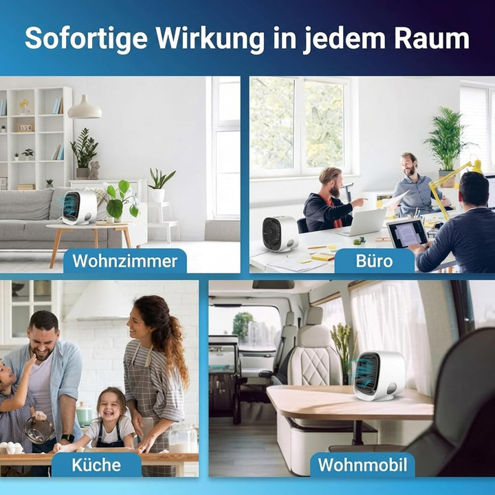 Airabreeze Luftkühler, Airabreeze Kleine Wassergekühlte Klimaanlage, Tragbarer Ventilator, Schwenkba