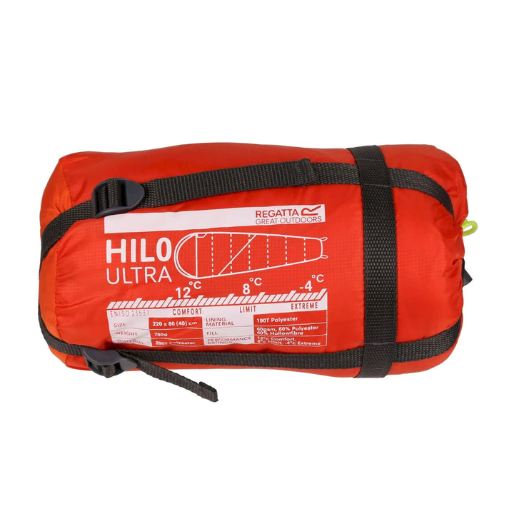 Regatta Hilo V2 Ultralight 750 Schlafsack Orange - Schwarz Einzelbett, Orange - Schwarz Einzelbett