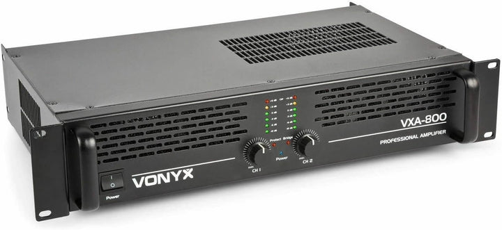 Vonyx VXA-800 PA-Verstärker 800 Watt mit Brückenschaltung und SMT