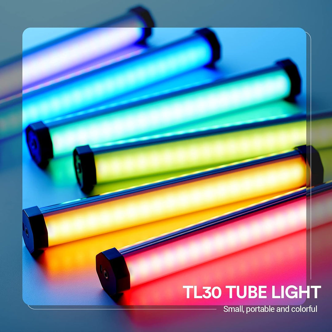 Godox TL30 RGB LED-Licht Stick, CRI 97 und TLCI 99, Tube Light mit RGB/CCT/HSI/FX-Modus, 2700k-6500K
