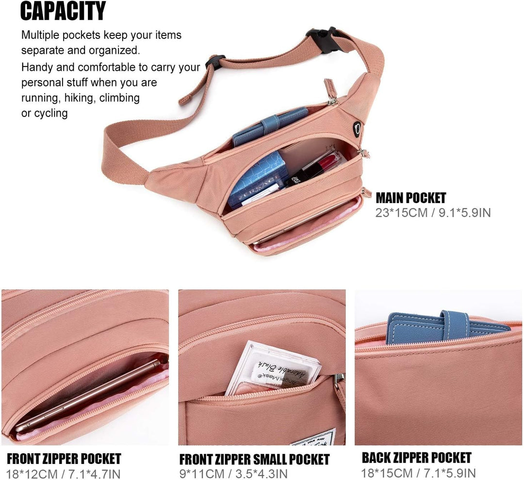 Wind Took Bauchtasche Gürteltasche Brusttasche Stylisch gross Hüfttasche Sport Handytasche mit Kopfh