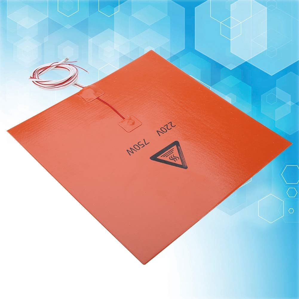Beheiztes 3D-Pinter-Silikonbett mit Kleberücken, 3D-Druckerzubehör Hot Bed Pad, Umwandlung in hohe t
