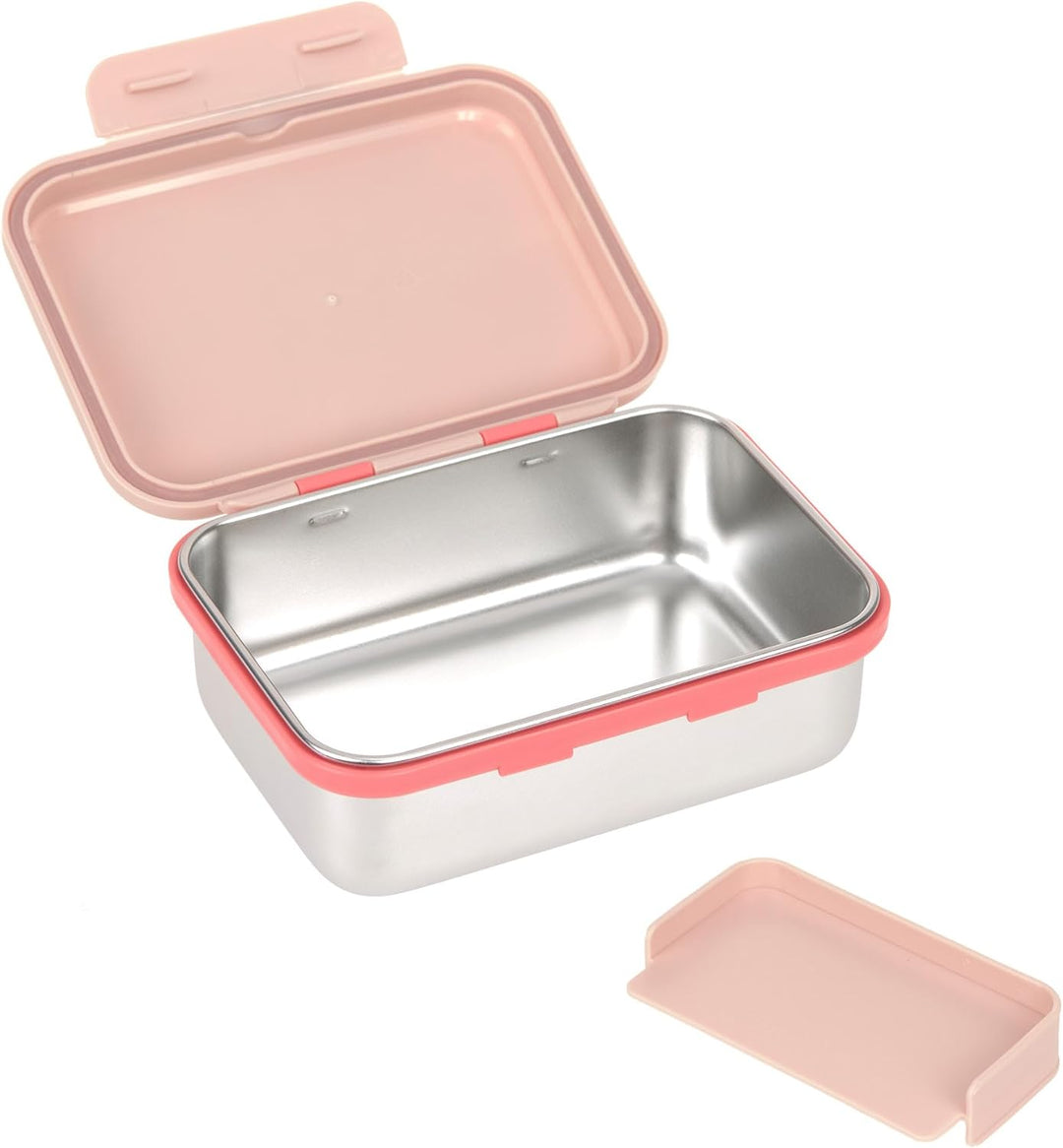LÄSSIG Kinder Brotdose Edelstahl Lunchbox Frühstücksbox Nachhaltig Kindergarten Schule/Lunchbox Stai