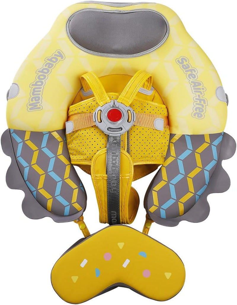 HECCEI Schwimmring Baby Schwimmhilfe Hinzufügen Schwanz Niemals Kippen, Mambobaby Schwimmreifen mit