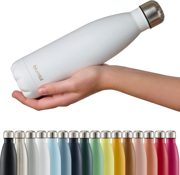 Blumtal Trinkflasche 750 ml Edelstahl - auslaufsichere Isolierflasche - BPA-freie Trinkflasche kalt