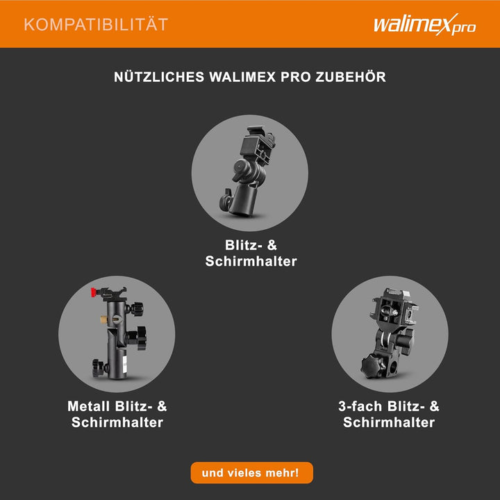 Walimex Pro Reflexschirm schwarz/silber, Durchmesser 180 cm 180 cm Single, 180 cm Single