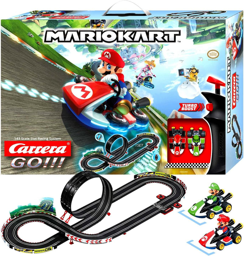 Carrera 20062491 GO!!! Nintendo Mario Kart 8 Rennstrecken-Set | 4,9m elektrische Carrerabahn mit Mar