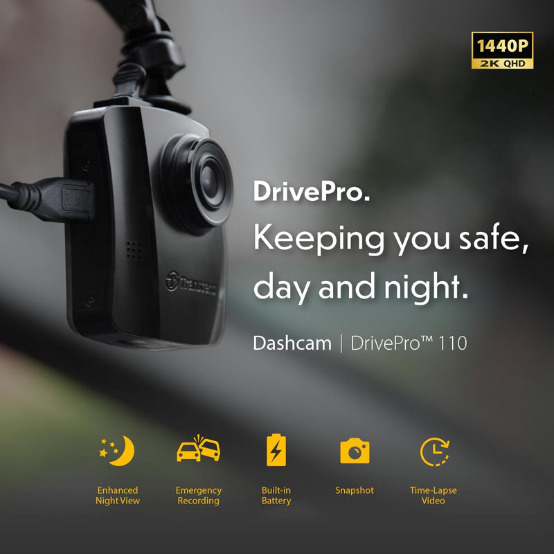 Dashcam Transcend - DrivePro 110-64GB (Saugnapfhalterung)