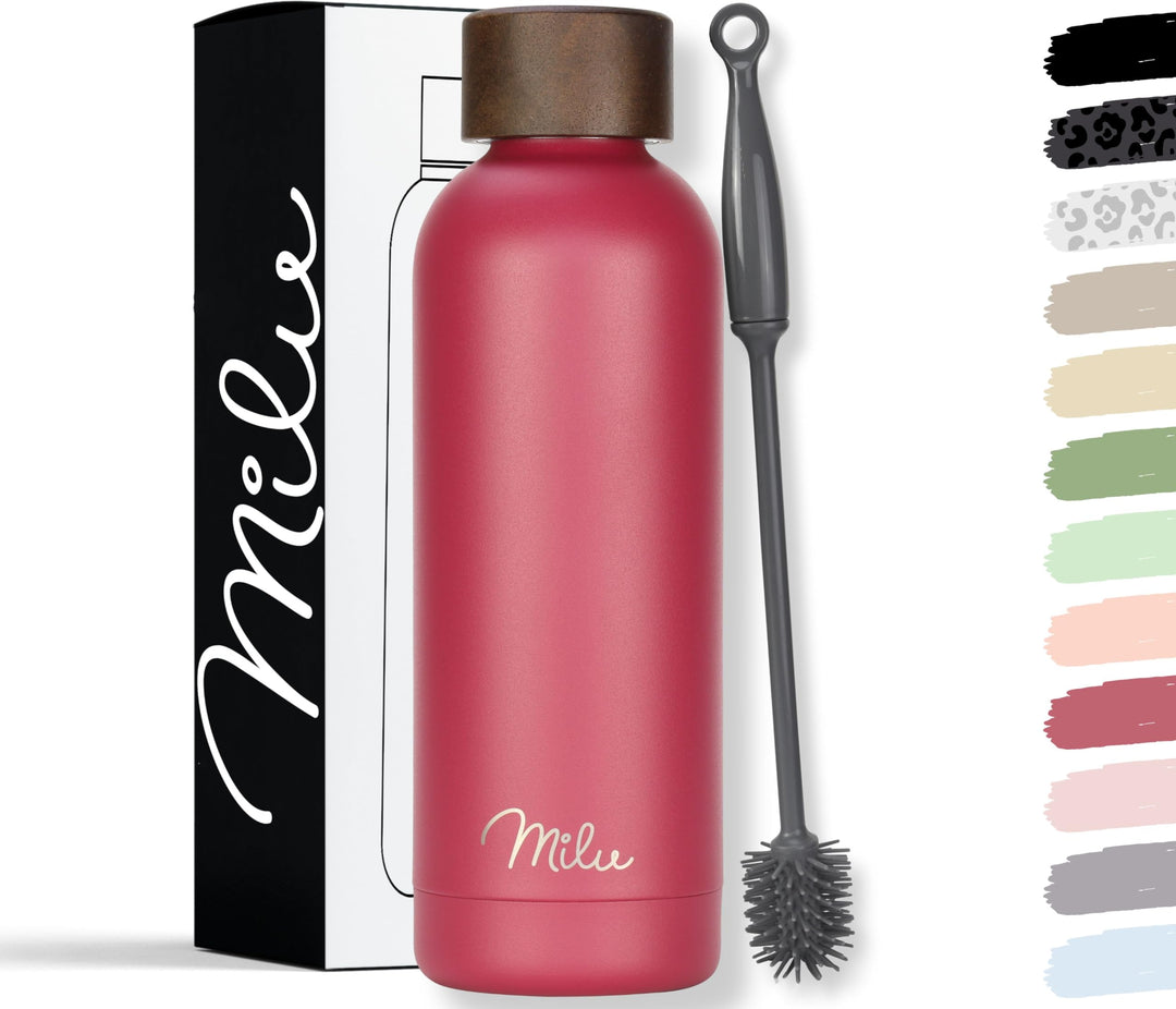 Milu Thermosflasche 750ml Isolierte Edelstahl Thermo Trinkflasche Thermoskanne Auslaufsichere Isolie