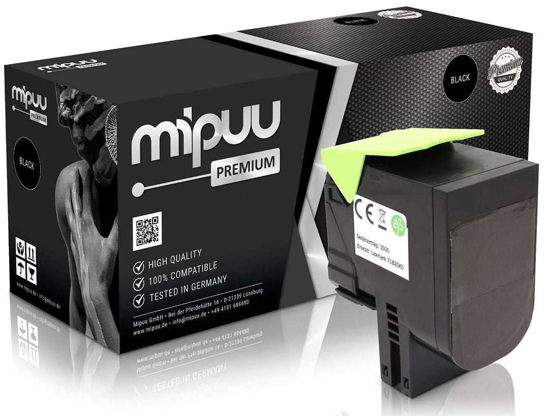 Mipuu Toner kompatibel zu Lexmark 71B20K0 (Schwarz) für CS317dn CS417dn CS517de CX317dn CX417de CX51