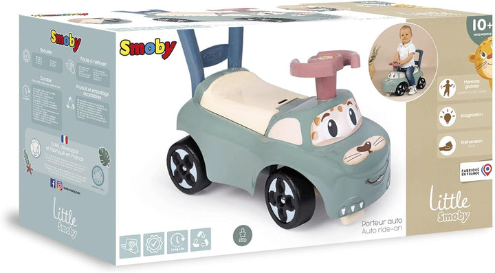 Smoby - Little Smoby Mein erstes Auto Rutscherfahrzeug - Kinderfahrzeug mit Staufach und Kippschutz,