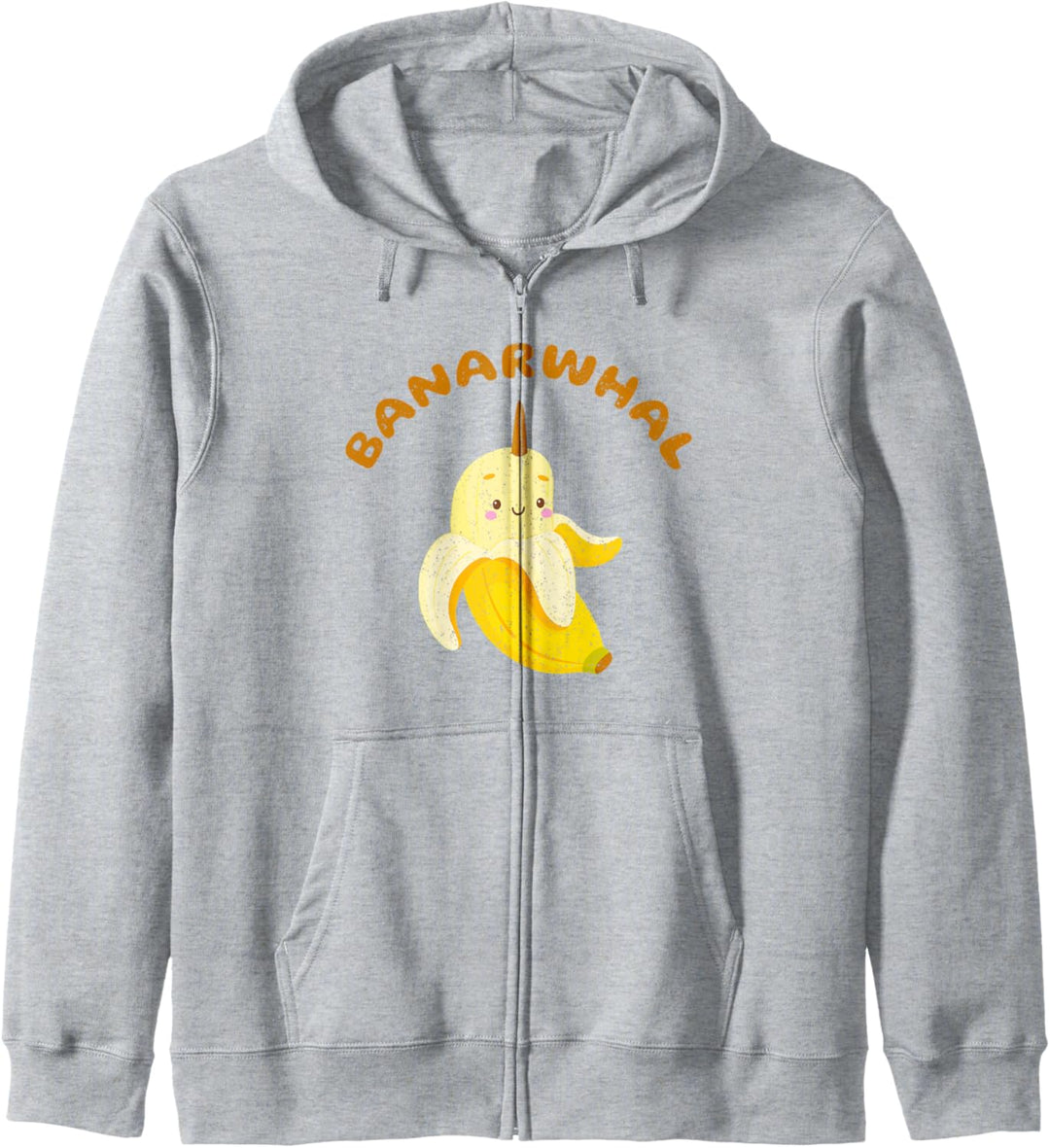 Lustiger Narwal Bananen Einhorn des Meeres Verzaubertes Tier Kapuzenjacke