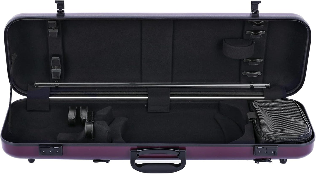 GEWA Violinkoffer AIR 2.1 violett hochglanz Made in Germany Violett ohne zusätzlichen Seitengriff, V