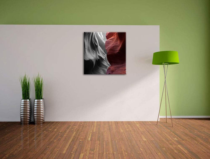 Pixxprint toller Antelope Canyon als Leinwandbild/Grösse: 70x70 cm/Wandbild/Kunstdruck/fertig bespan