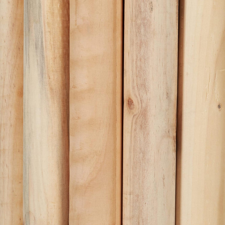 Relaxdays Blumenhocker, Holz, rund, gedrechselt, für Blumentöpfe & Pflanzkübel, Blumenständer HxD: 2