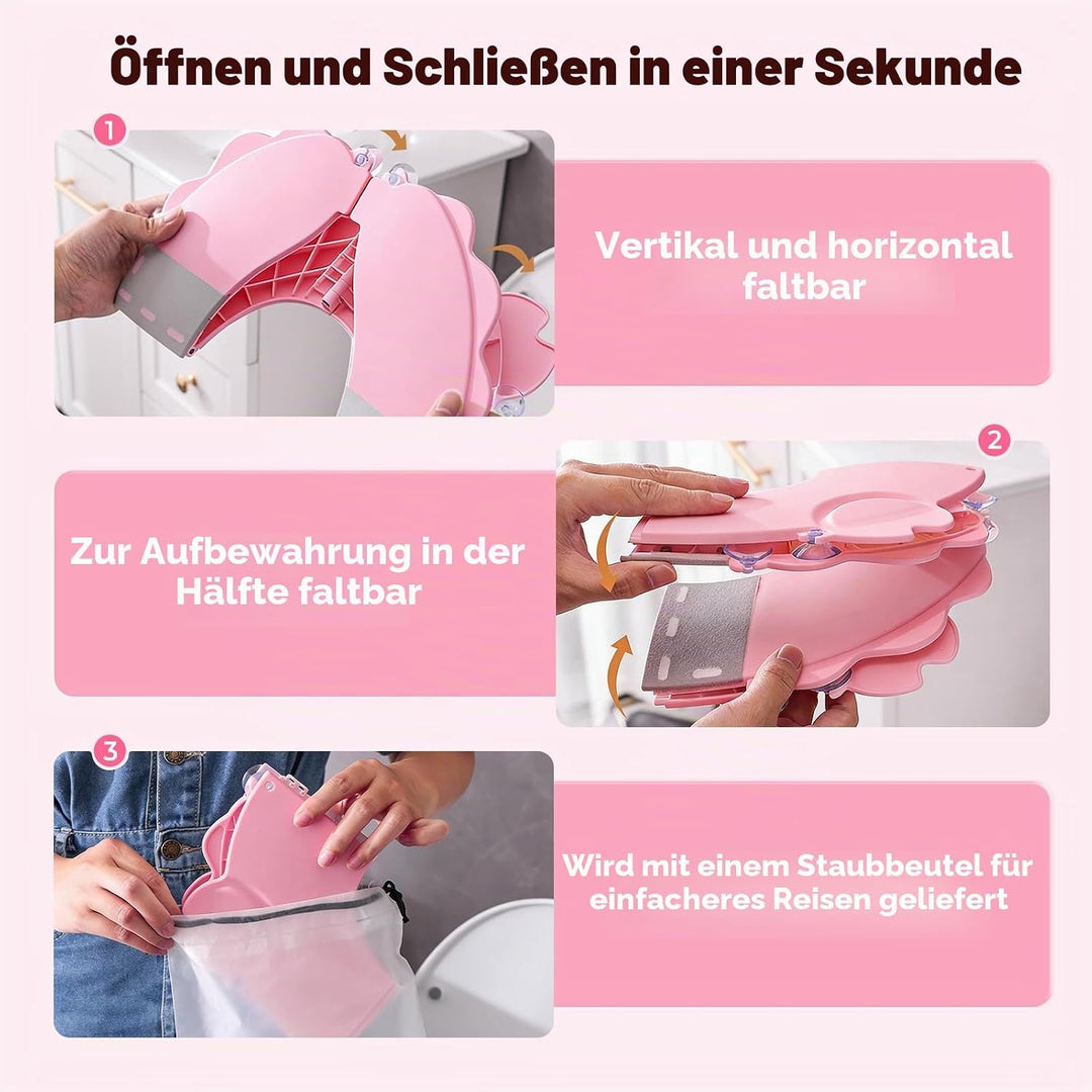 auvstar FaltbarerToilettensitz für Kinder,Lernkissen mit Saugnäpfen für Toilettensitz,Reise Klappbar