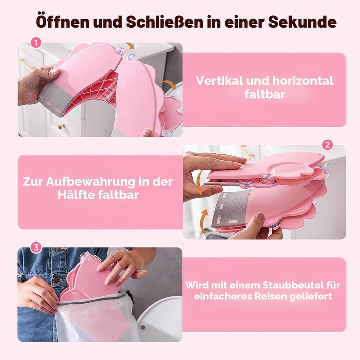 auvstar FaltbarerToilettensitz für Kinder,Lernkissen mit Saugnäpfen für Toilettensitz,Reise Klappbar