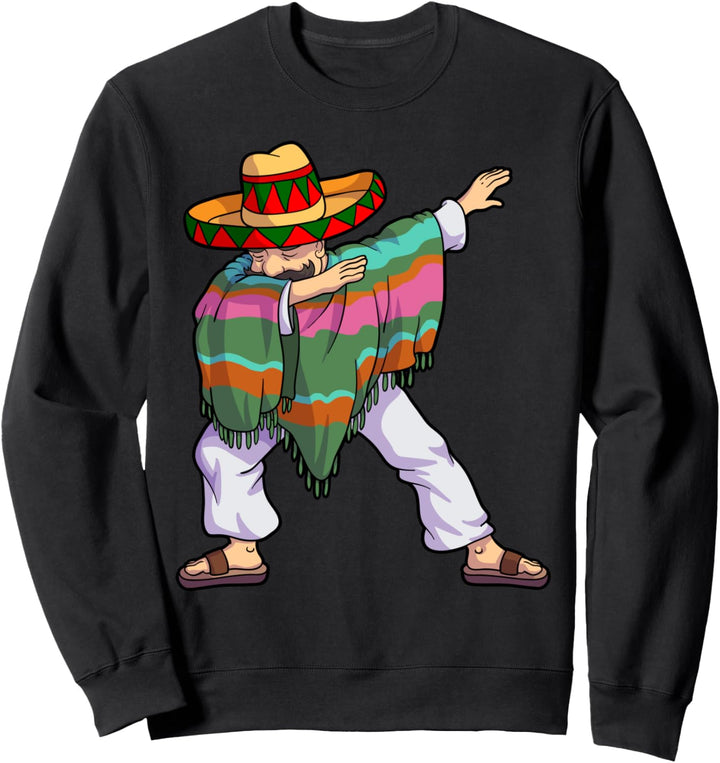 Cinco De Mayo Lustiger Dabbing Poncho Sombrero Mexikaner Dab Sweatshirt