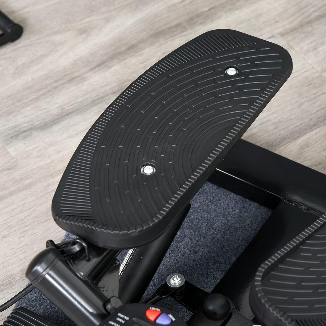 HOMCOM Mini Stepper Sidestepper Fitness Heimtrainer inkl. Trainingsbänder