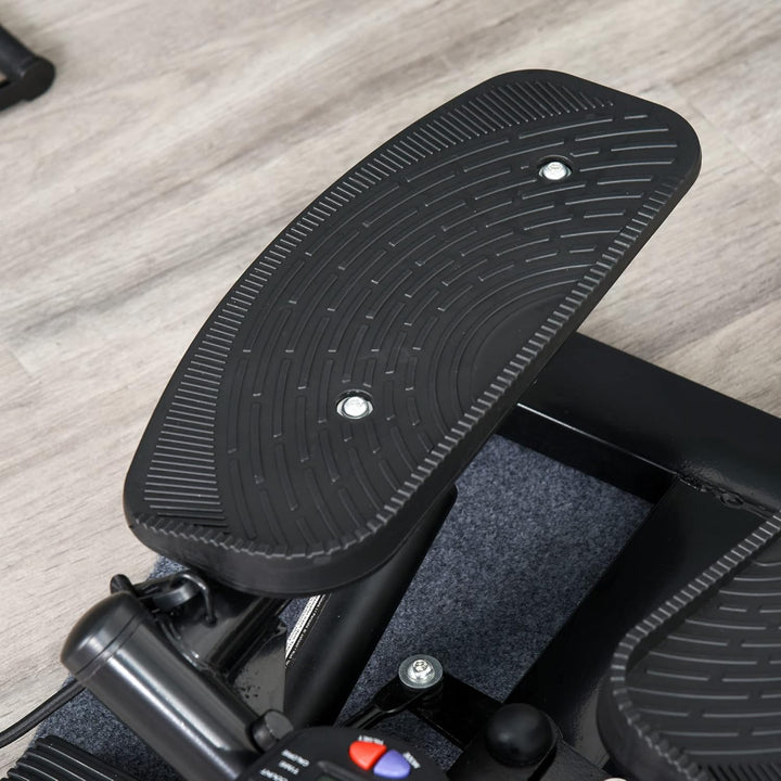 HOMCOM Mini Stepper Sidestepper Fitness Heimtrainer inkl. Trainingsbänder