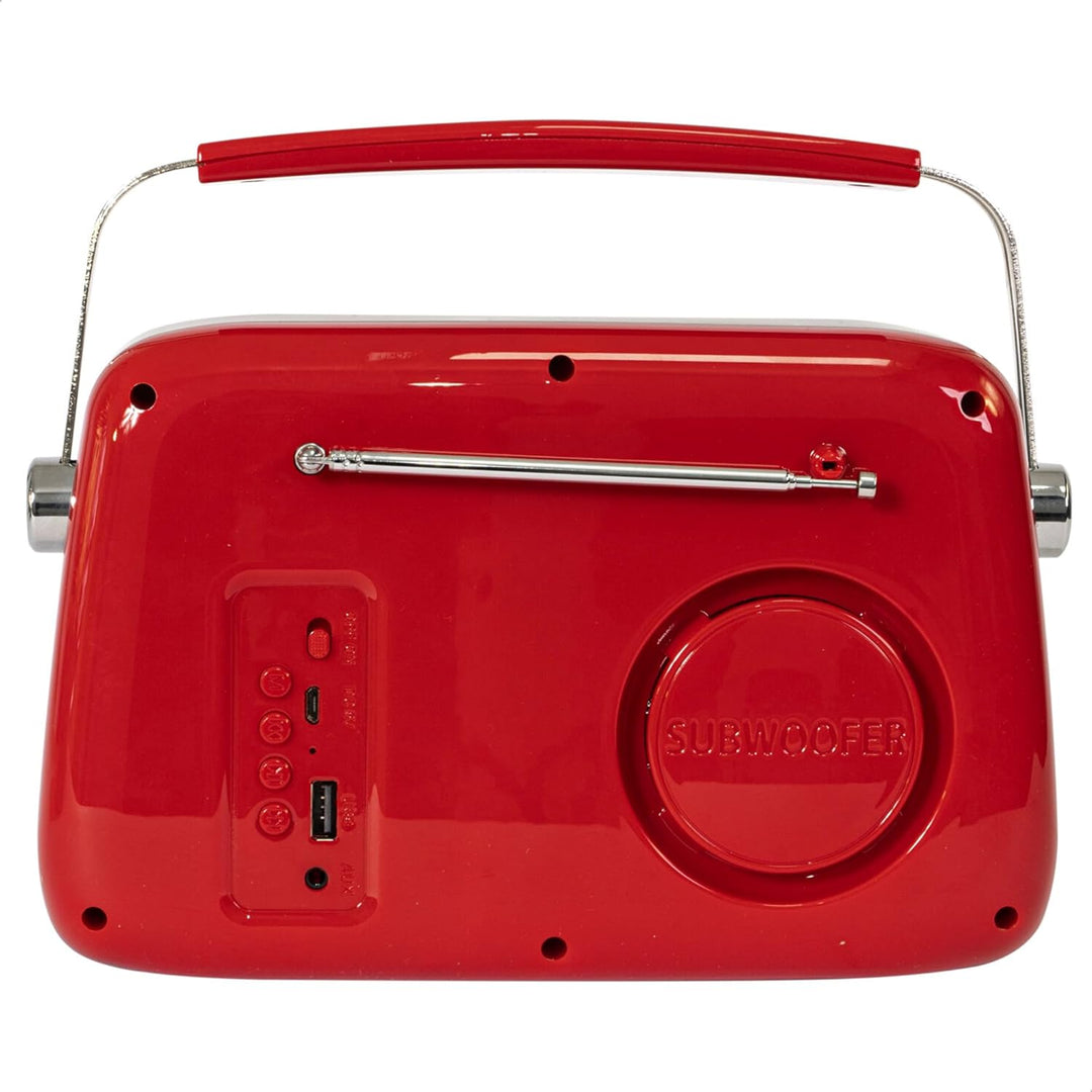 FREESOUND-VR40R - MADISON - 30W Vintage-Radio mit langer Batterielaufzeit, Bluetooth, USB und UKW -