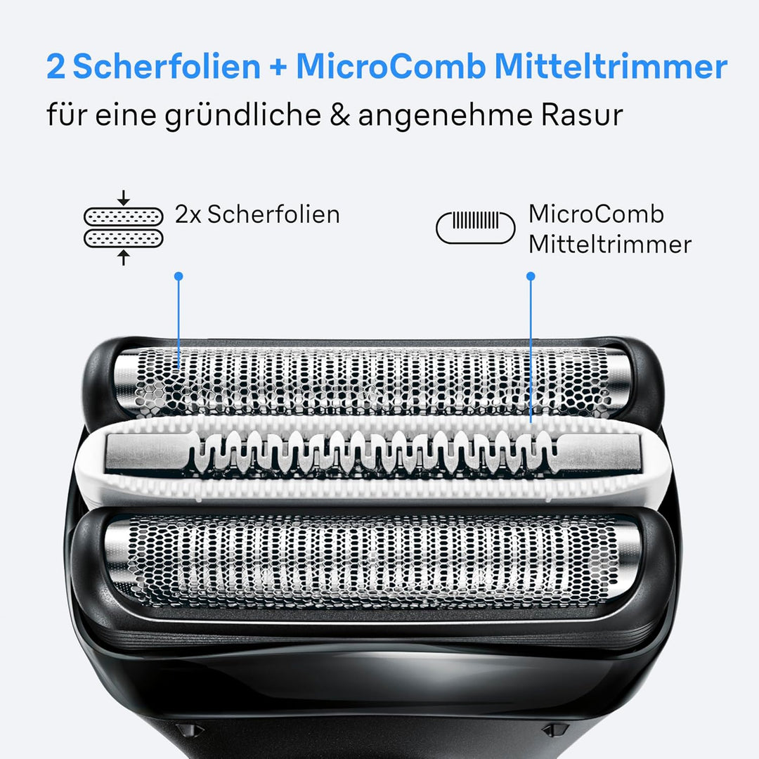 Braun Series 3+ Rasierer Herren Elektrisch, Elektrorasierer mit 3 Flexiblen Klingen, Rasierapparat M