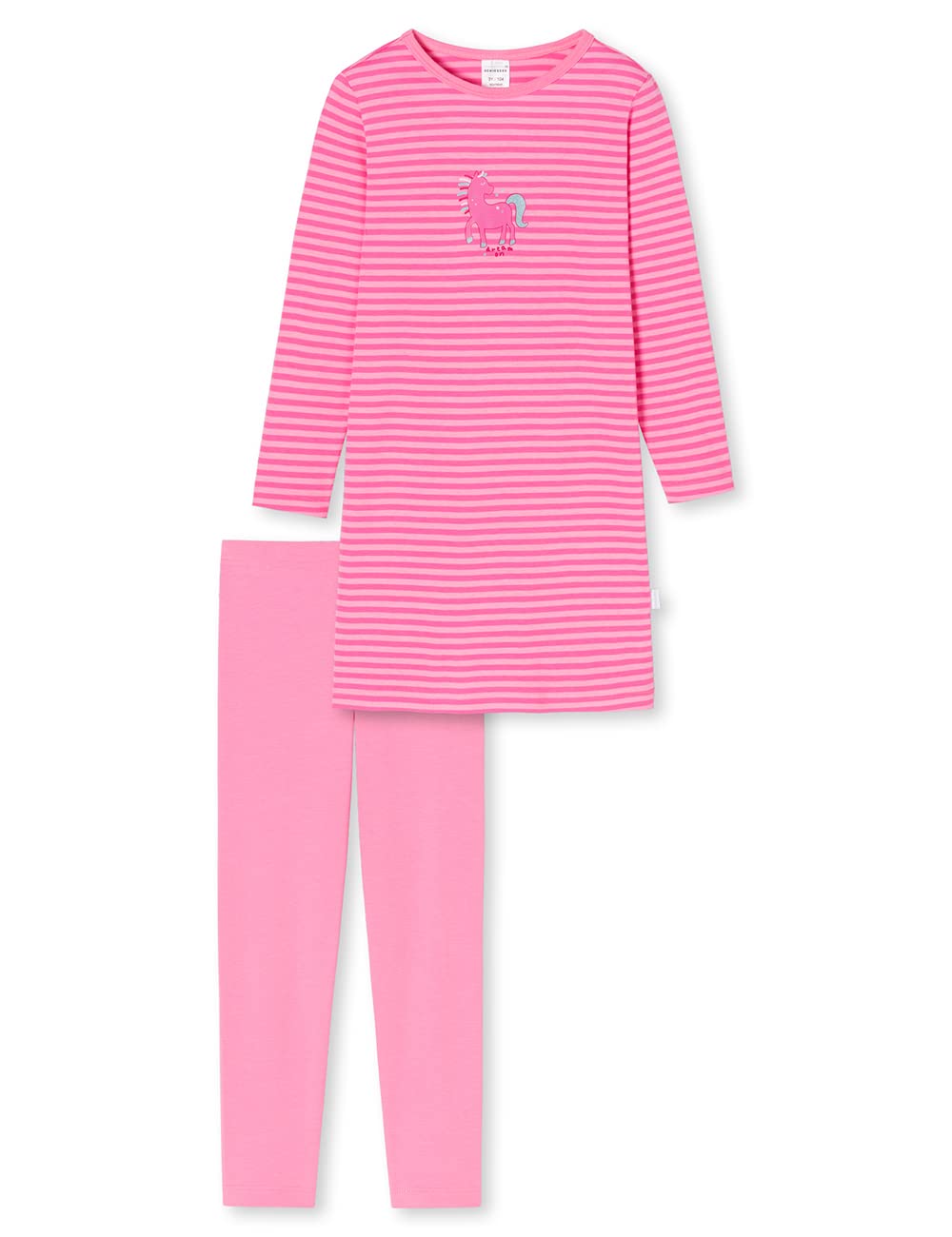 Schiesser Mädchen Pyjamaset (2er Pack) 92 Rosa_179493, 92 Rosa_179493