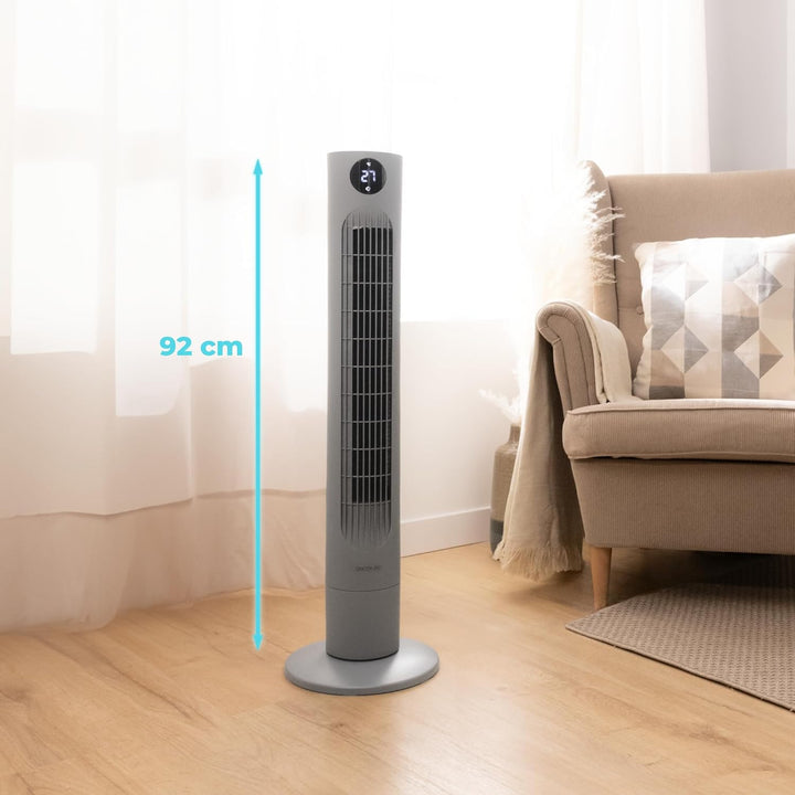 Cecotec - Turmventilatoren EnergySilence 800 Skyline Smart, 60 W Leistung, LED-Touchscreen, Fernbedi