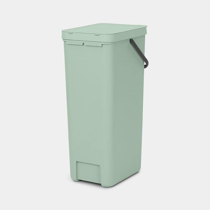 Brabantia - Sort & Go Abfallbehälter 40L - Grosser Recyclingbehälter für die Küche - Tragegriff - Pf